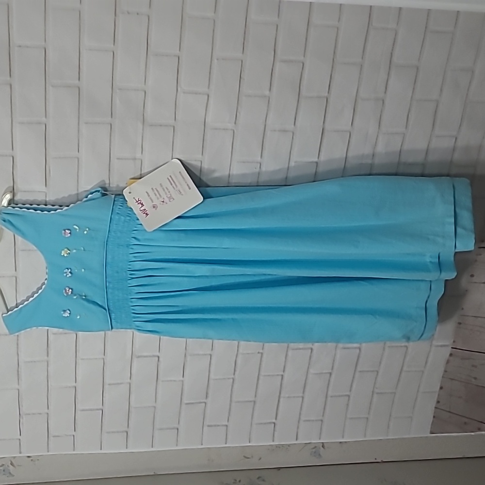 Will Beth Turquoise Girls Dress